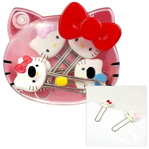 Hello Kitty Paper Clip Set w/Case
