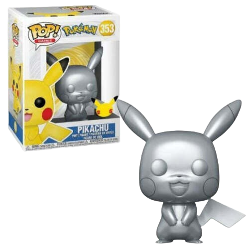 Pokemon - Funko Pop! #353 - Pikachu (Silver Metallic)