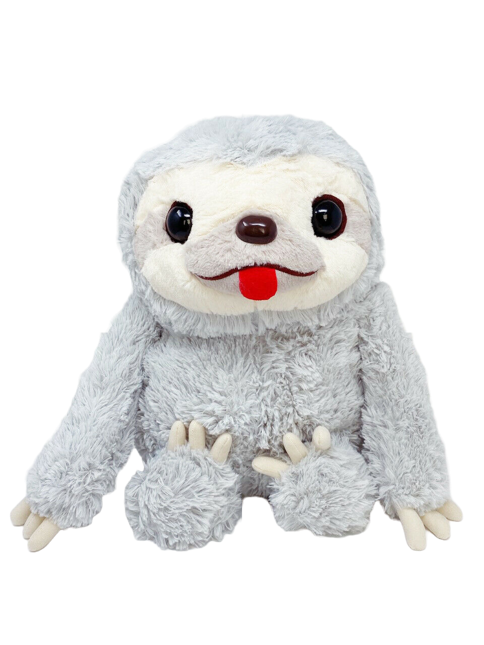 Amuse Let's Hold Hands Grey Rock Sloth Plush 20"
