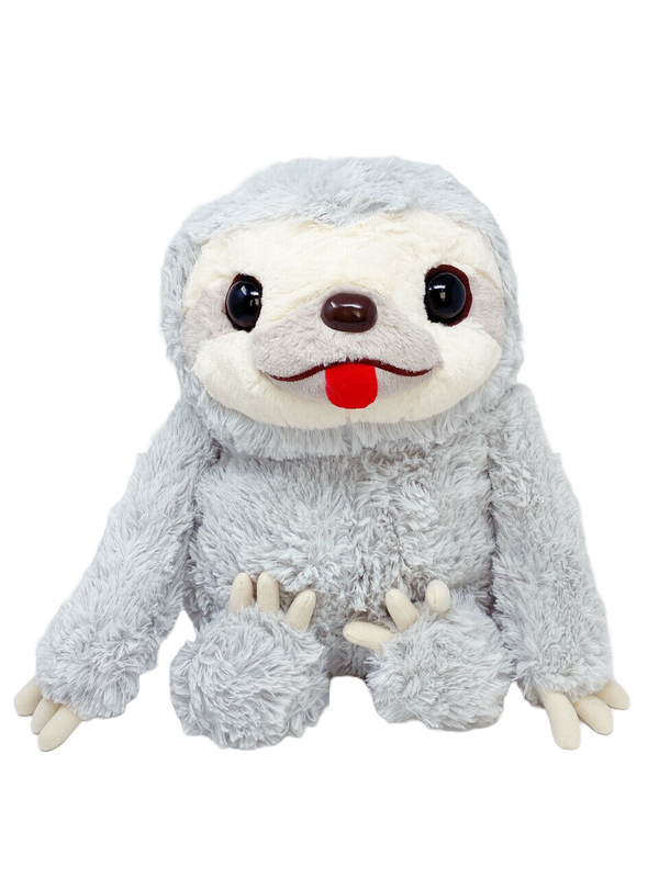 Amuse Let's Hold Hands Grey Rock Sloth Plush 20"