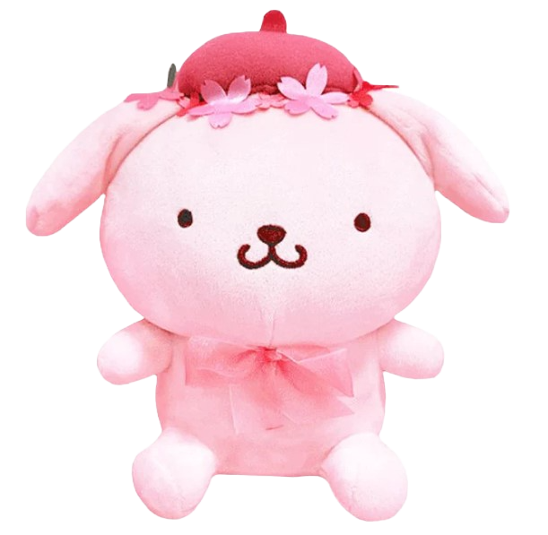 Sanrio Characters Cherry Blossom Plush - Pompompurin