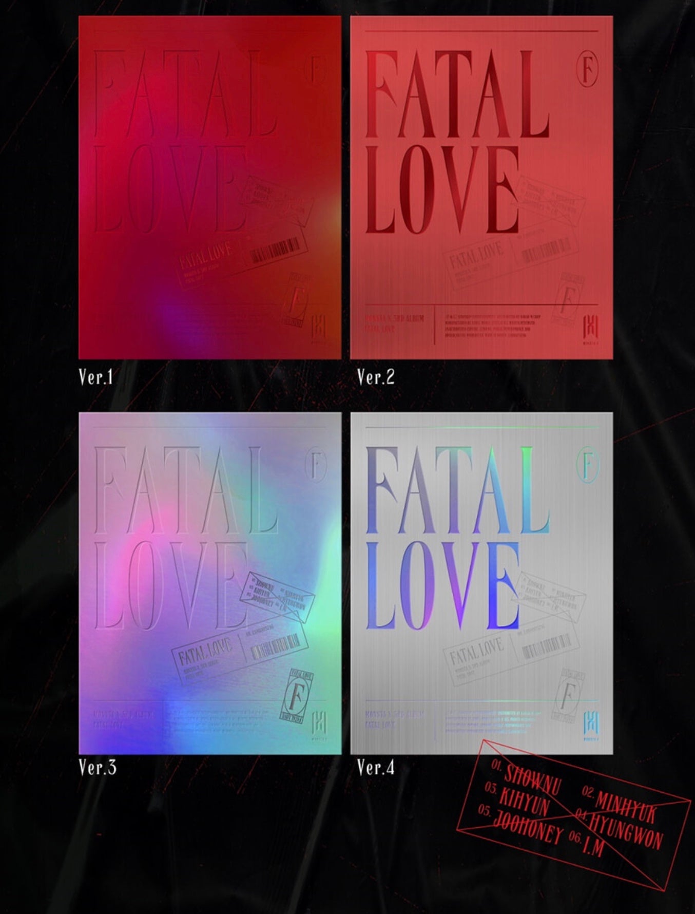 K-Pop CD Monsta X - 3rd Album 'Fatal Love'