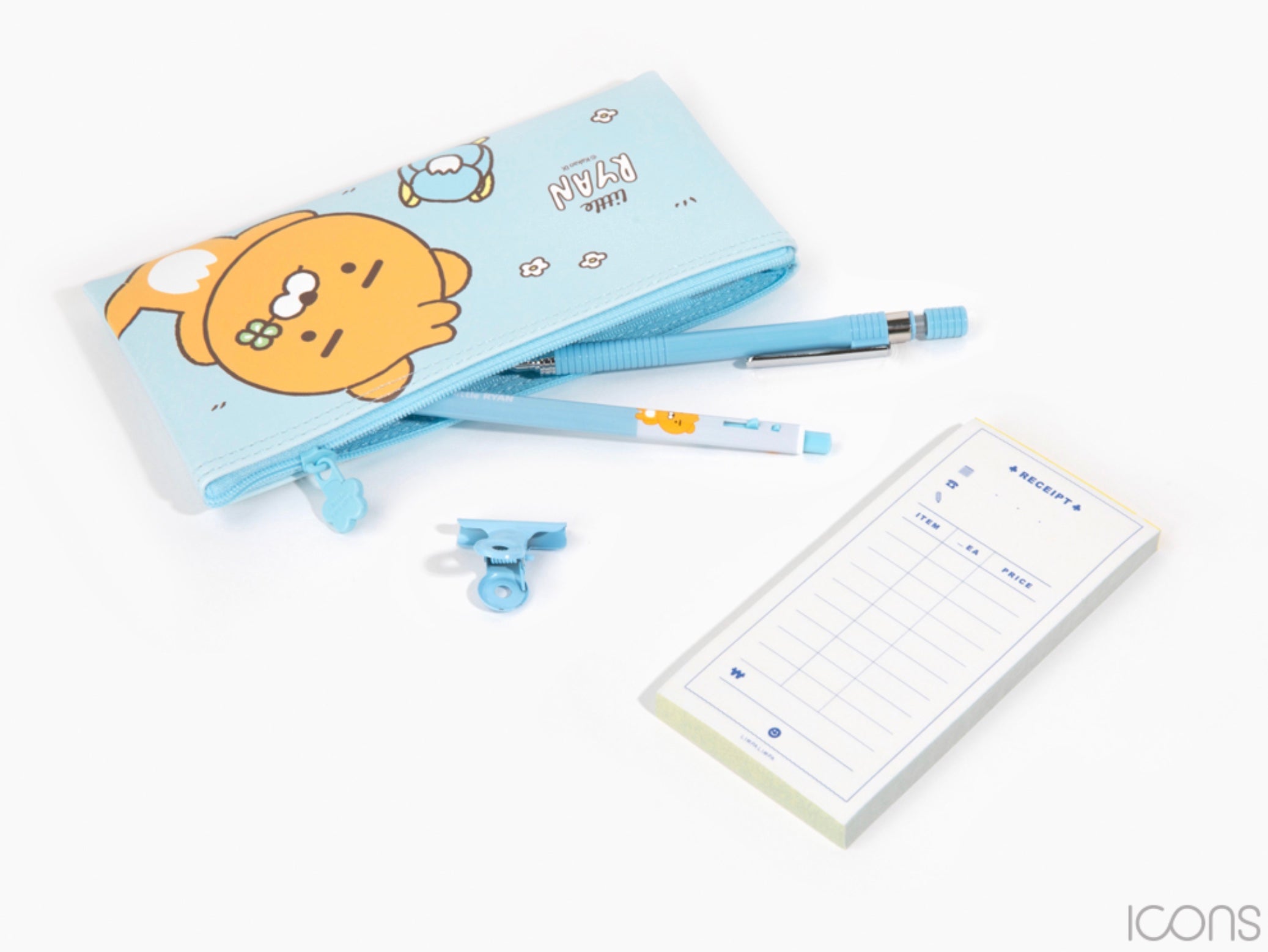 Kakao Little Friends Ryan Flat Pencil Pouch