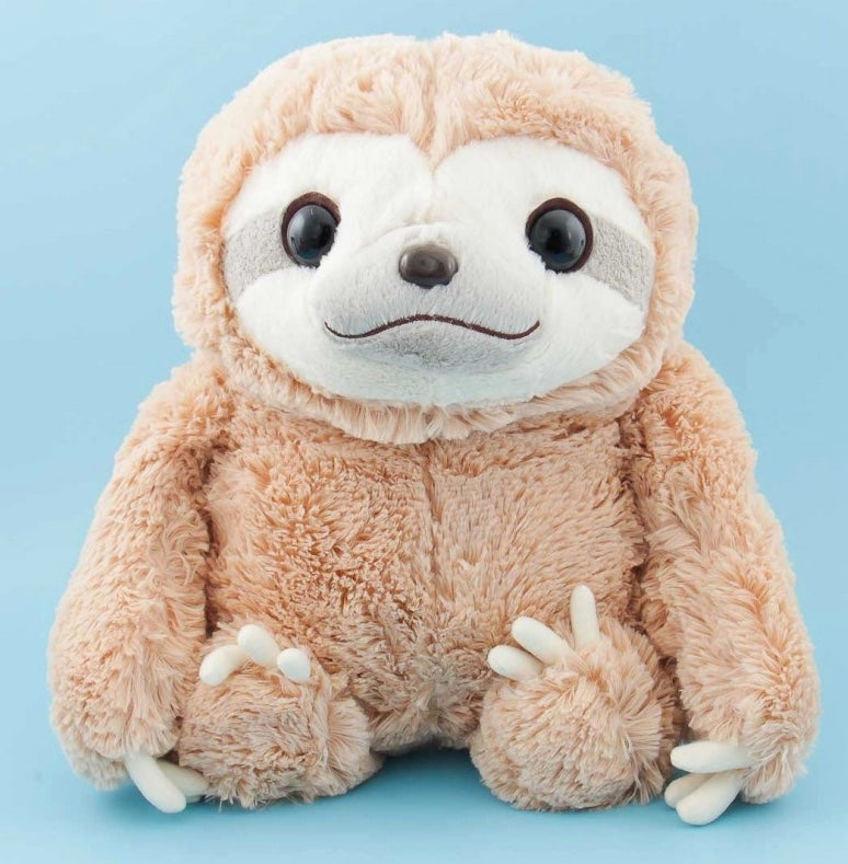 Amuse Let's Hold Hands Brown Sloth Plush 20"
