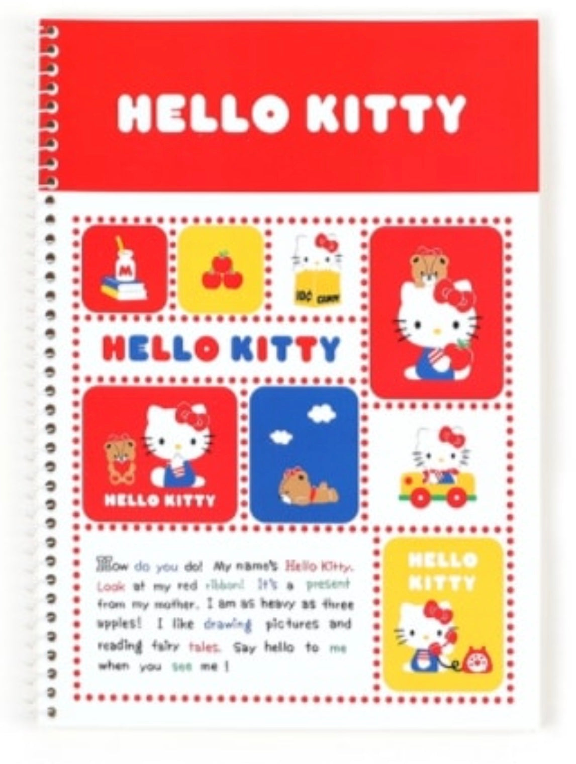 Hello Kitty Unruled Notebook