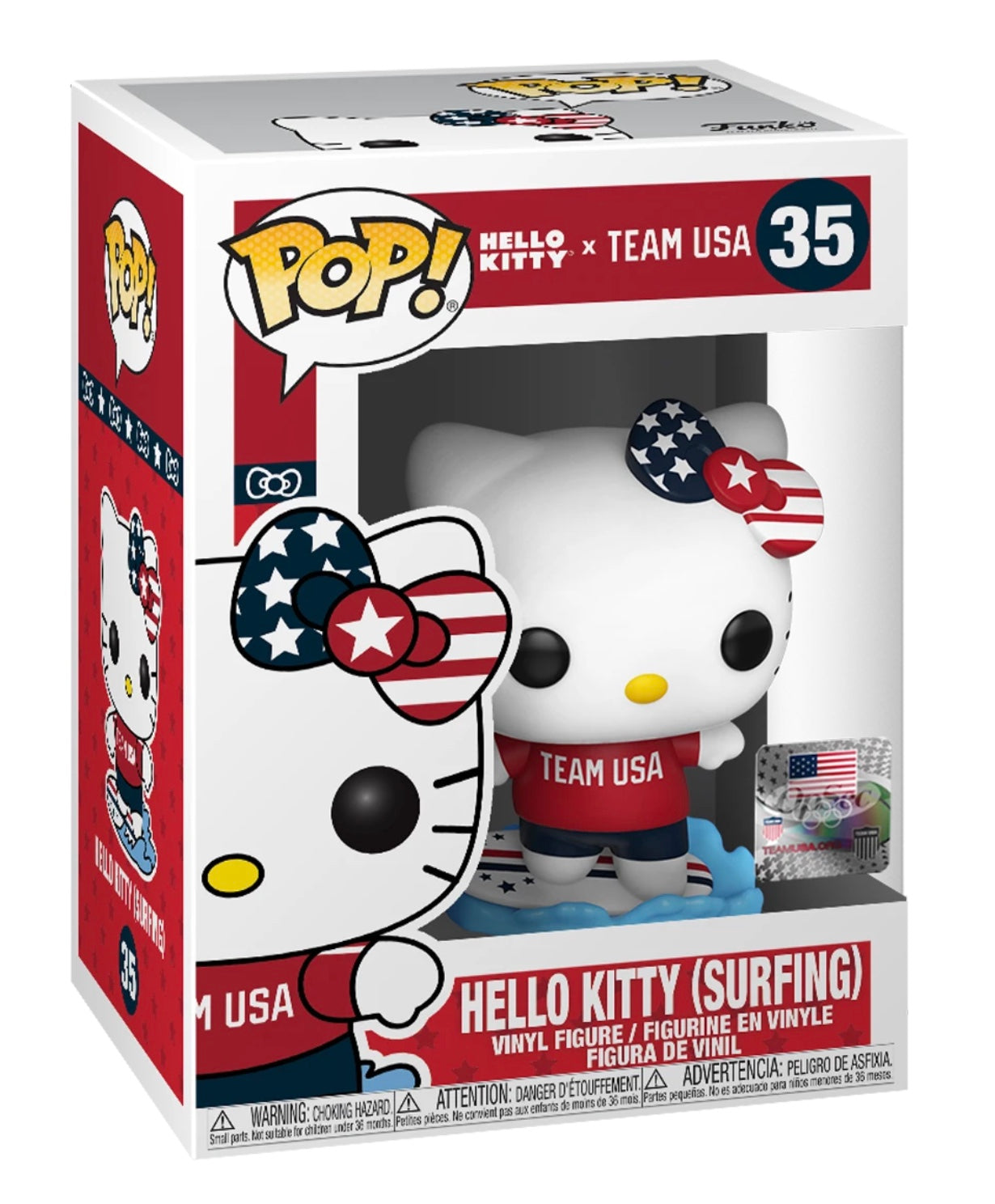 Hello Kitty x Team USA - Funko Pop! #35- Surfing – Lil Thingamajigs Hive