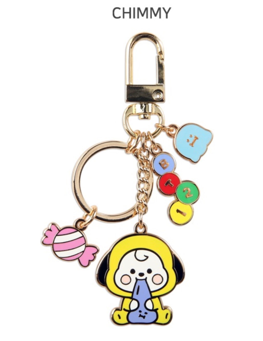 BT21 Jelly Candy Metal Keyring