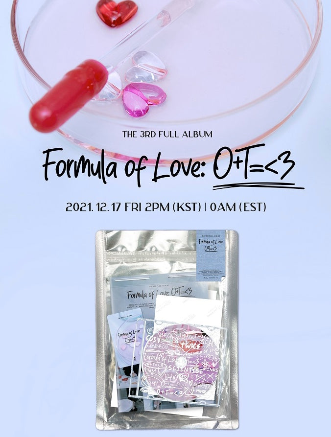 K-Pop CD Twice - 3rd Full Album 'Formula of Love: O+T=<3' (Result File Ver.)