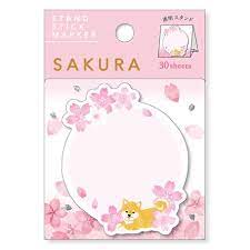 Mindwave Stand Sticky Memo Pad - Sakura Shiba #57672