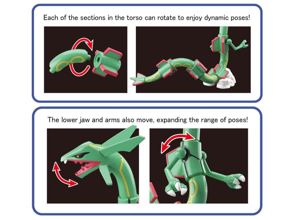 Bandai Pokemon Shiny Rayquaza Model Kit JAPAN OFFICIAL