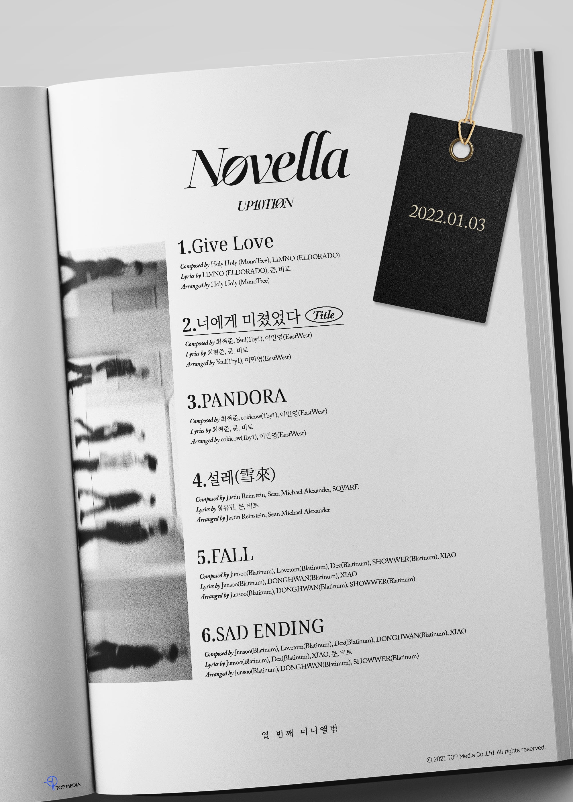 K-Pop CD Up10tion - 10th Mini Album 'Novella'