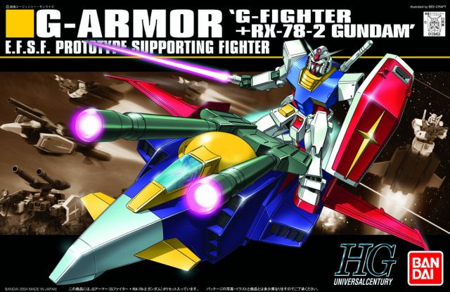 HGUC #050 G-Armor (G-Fighter + RX-78-2 Gundam)