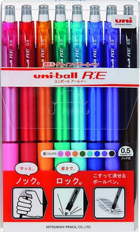 Uni-ball RE Erasable Pen Set (8 colors)