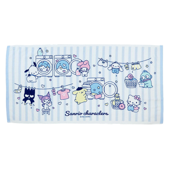 Sanrio Characters Laundry Day Bath Towel