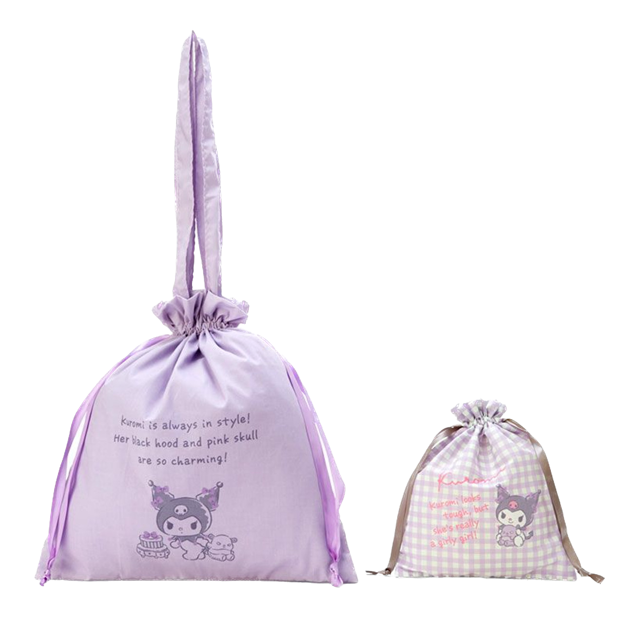 Sanrio Original - Tote Bag & Drawstring Bag Set (Kuromi)