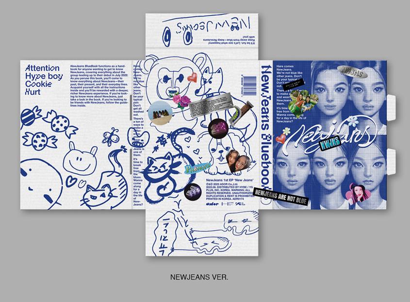 K-Pop CD NewJeans - 1st EP Album 'New Jeans' (Bluebook Ver.)