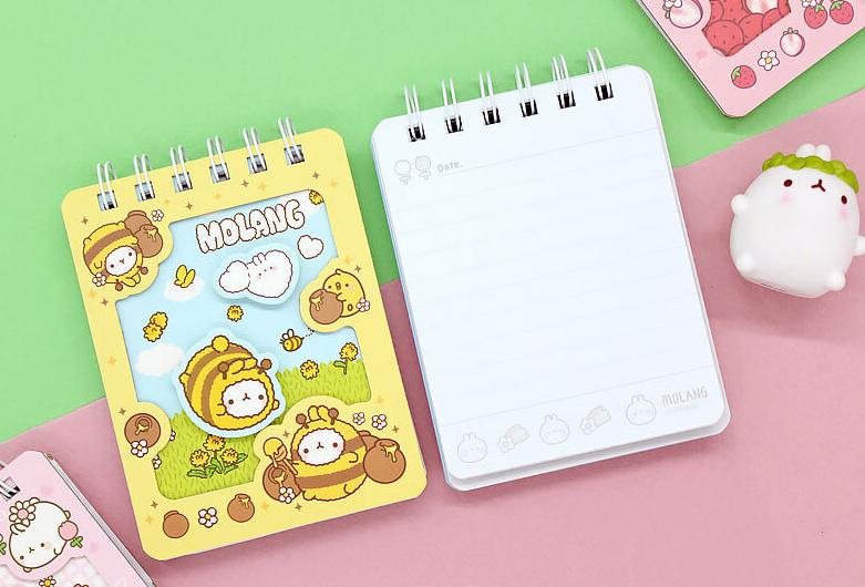 Molang 3D Mini Notebook (1 Random )