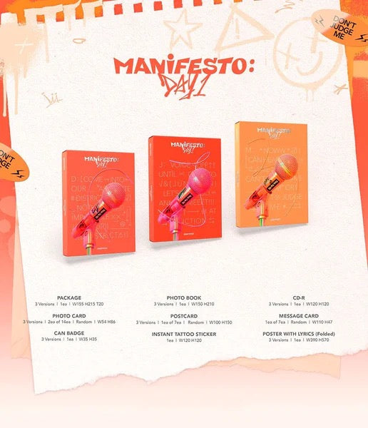 K-Pop CD Enhypen - 3rd Mini Album 'MANIFESTO: Day 1'