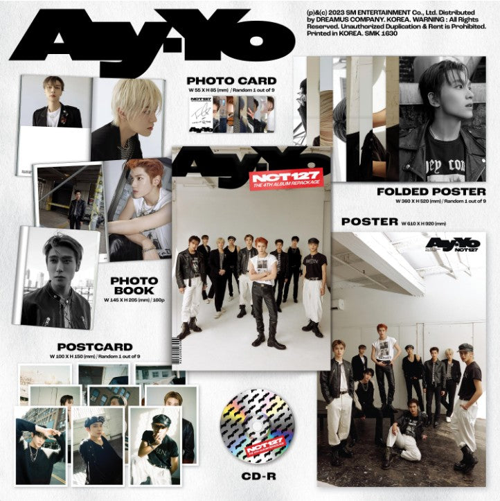 K-Pop CD NCT 127 - 4th Album Repackage 'Ay-Yo' (B Ver.)