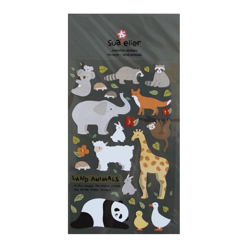 Suatelier Stickers No. 1072 Land Animals