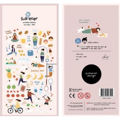 Suatelier Stickers No. 1063 Diet